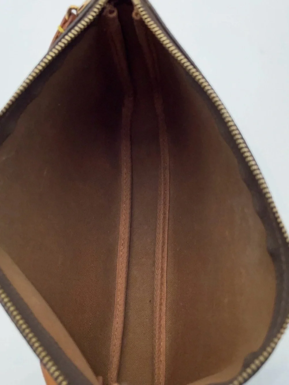 Auth Louis Vuitton Monogram Pochette Accessory Pouch Handbag